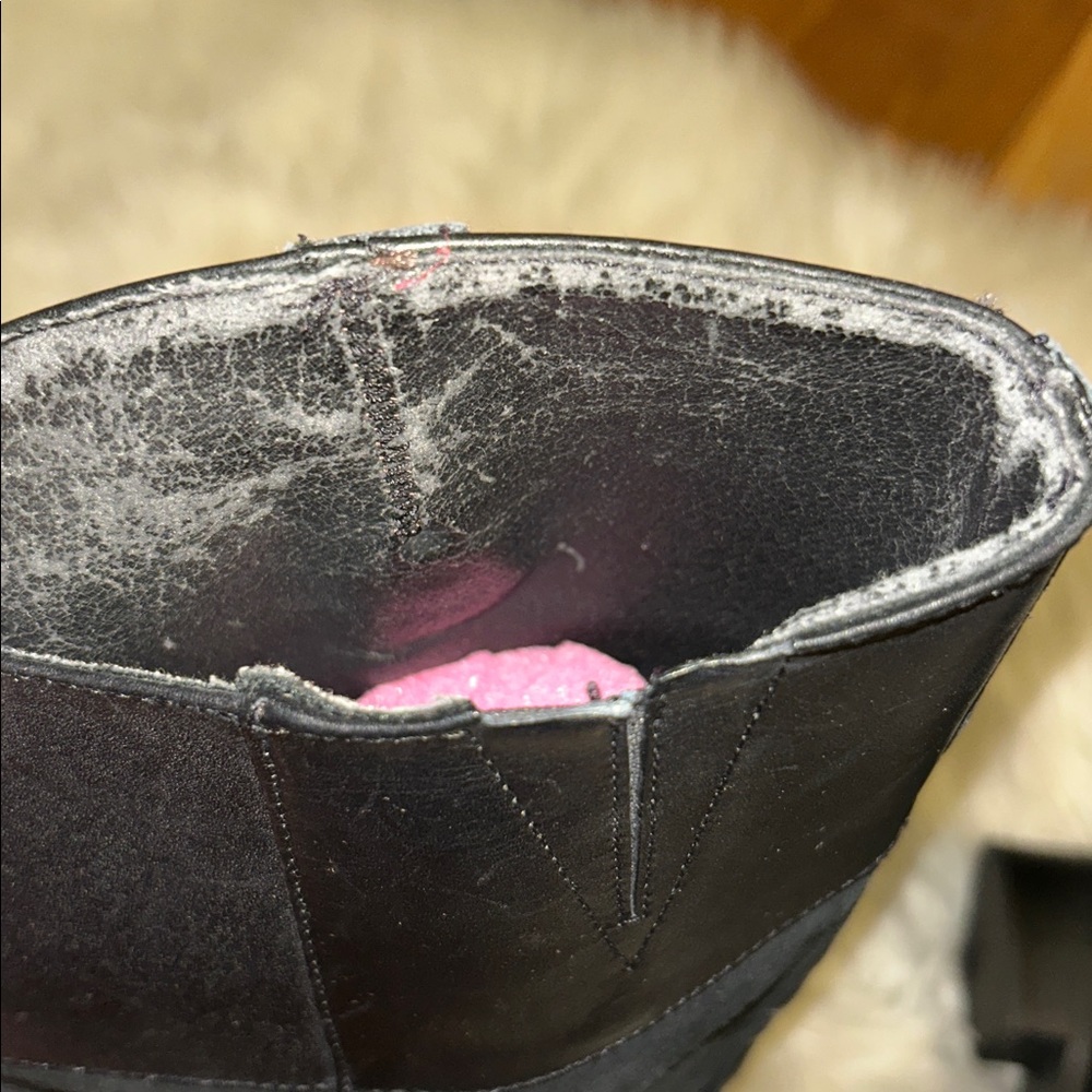 Steve Madden Black Leather & suede riding Boots Ritte size 8 - Picture 8 of 8